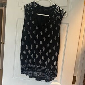 Lucky Brand Womens m Sleeveless‎ Boho Top